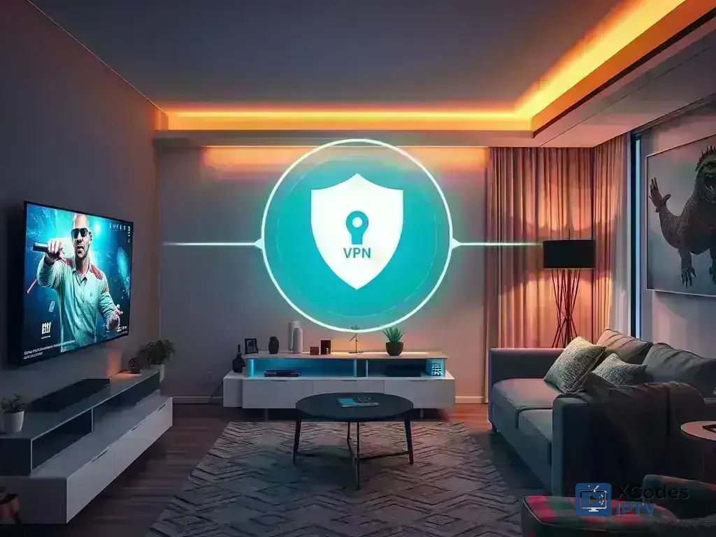 Secure streaming setup with VPN and security features