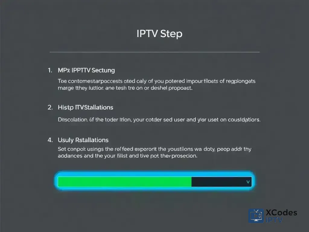 Step-by-step setup process for XCodes IPTV